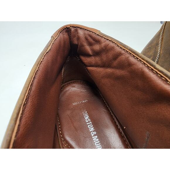 Johnston & Murphy Chukka Boots Men 11.5M Copeland Brown Oiled Leather 25-1870 - Picture 9 of 10